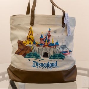 NWT-Starbucks Disneyland canvas tote! Beautiful shopper or overnight bag!
